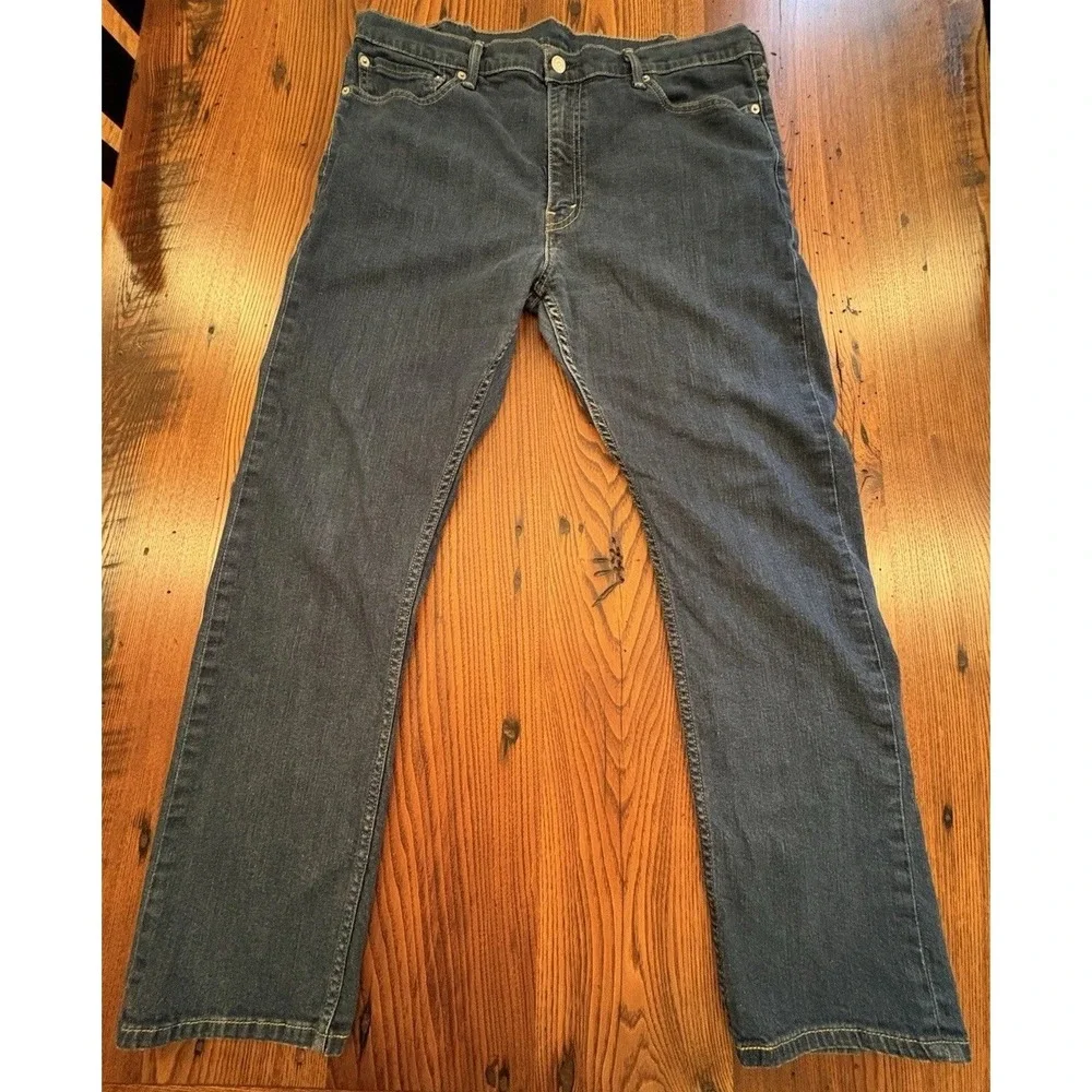 Levi's Men's 513  38x30 Original Straight Fit Jeans - Dark Wash